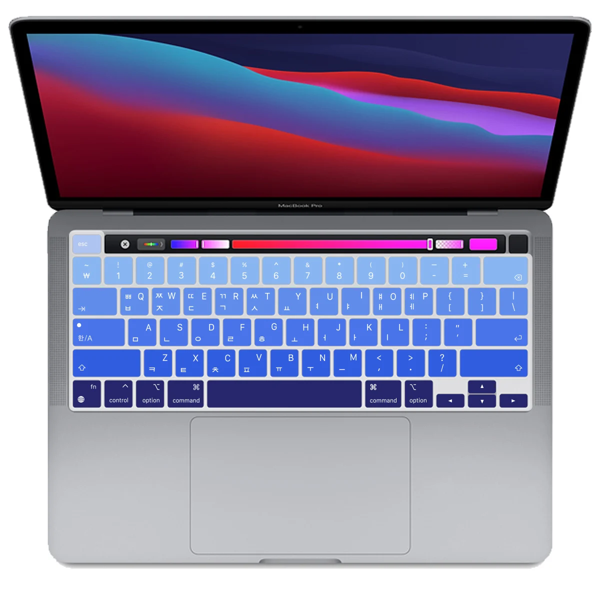 

SDYIGOE Korean Keyboard Cover for MacBook Pro13 inch 2020 M1 A2289A2338A2141 Pro16 with Touch Bar Keyboard Skin Film Protectorv