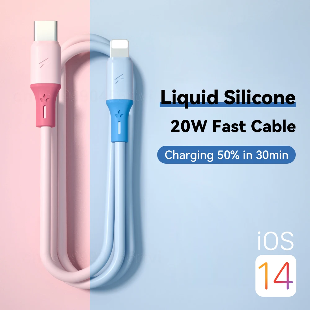Кабель PD USB Type C 20 Вт для iPhone 13 12 11 Pro Max быстрая зарядка зарядное устройство из