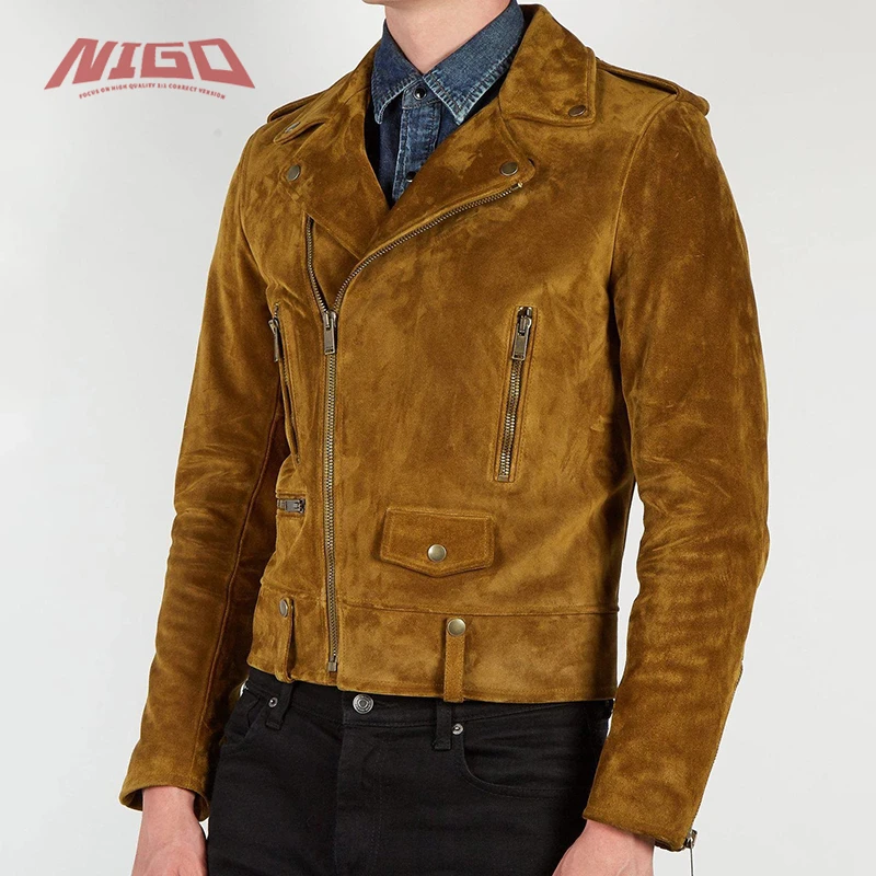 

NIGO BLCG 21ss First Layer Sheepskin Leather Jacket Code@B97