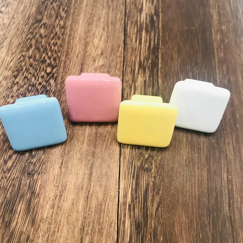 1 шт. ручка для мебели белая синяя желтая | Обустройство дома