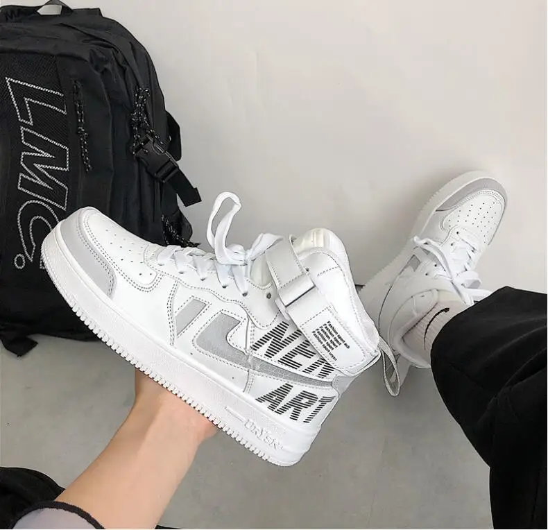 

autumn Reflective plat shoes for women designer sneakers men air walking tenis zapatillas mujer force basket sapatos chaussure