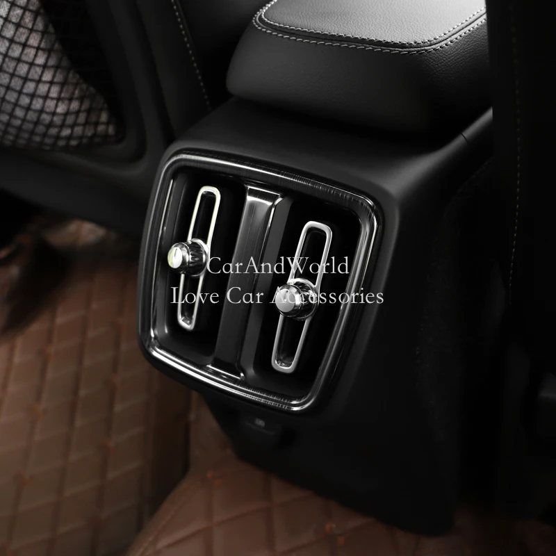 Задняя панель для Volvo XC40 2017 2020 нержавеющая сталь кондиционера вентиляционная