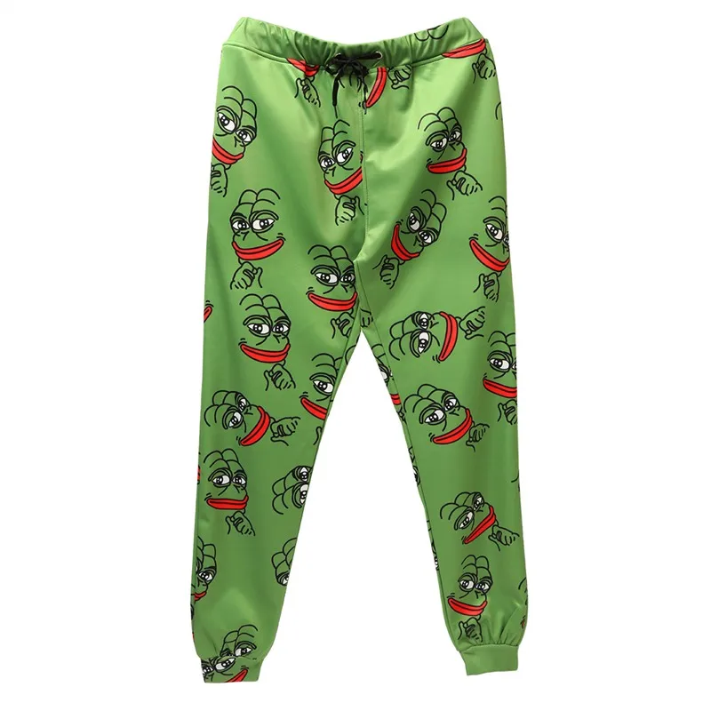 

3D The Frog Joggers Pants Men/Women Funny Cartoon Sweatpants 2020 New Trousers Jogger Pants Elastic Waist Pants Dropship