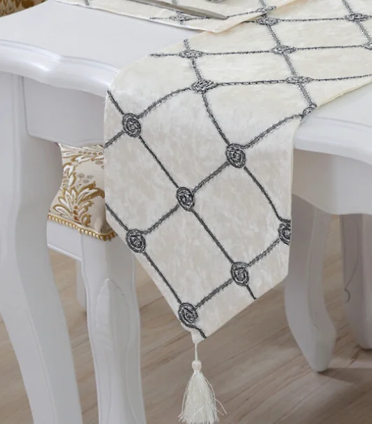 Современный минималистичный стиль с блестками сетчатый декор Настольная ткань