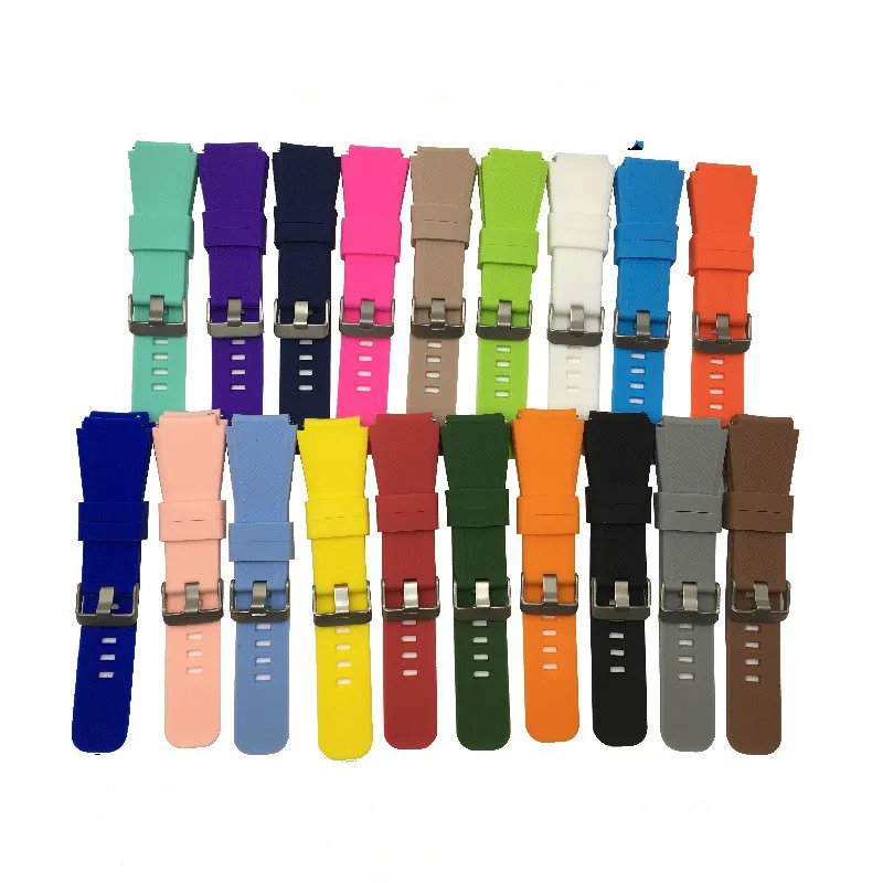 

22mm Twill Silicone Watchband Replacement Watch Strap for Huawei Watch GT Silicone Watchband Honor Magic