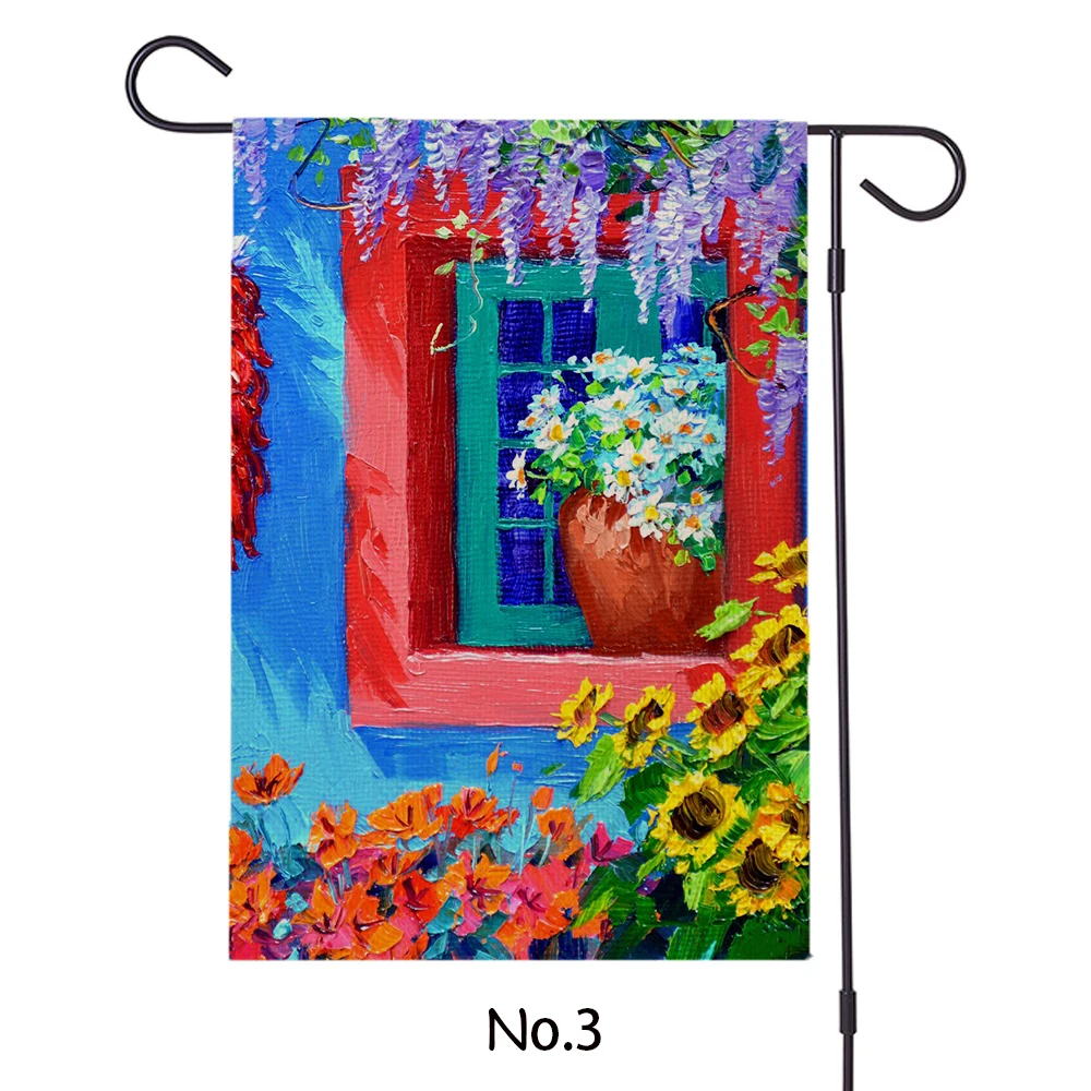 Большая рекламная ферма mallroom свежие цветы флаг для весеннего сада каменные банки