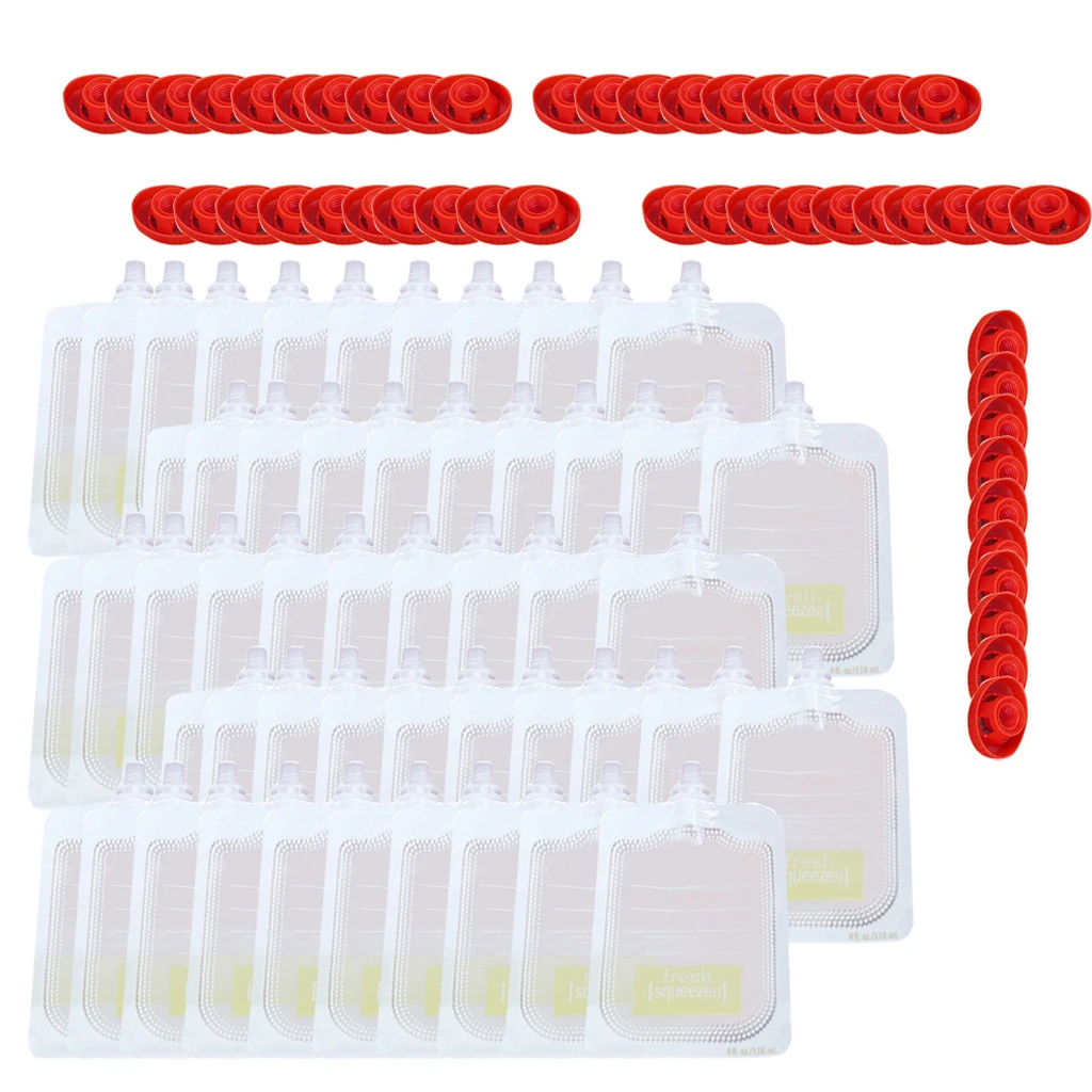 bag 50pcs 50 шт. выдавливание детского питания, выдавливание фруктов, выдавливание бытовой упаковки, детская машина для хранения пищевых продуктов - Цвет: bag 50pcs