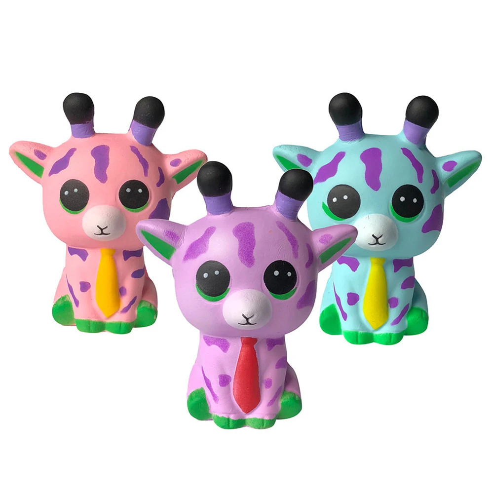 

Разминающая игрушка с медленным восстановлением формы, олень Сика, галстук, олени, мягкая разминающая игрушка для снятия стресса и снятия с...