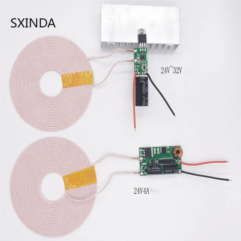 100 Вт 24 В 4 а высокомощный беспроводной модуль источника питания на большие