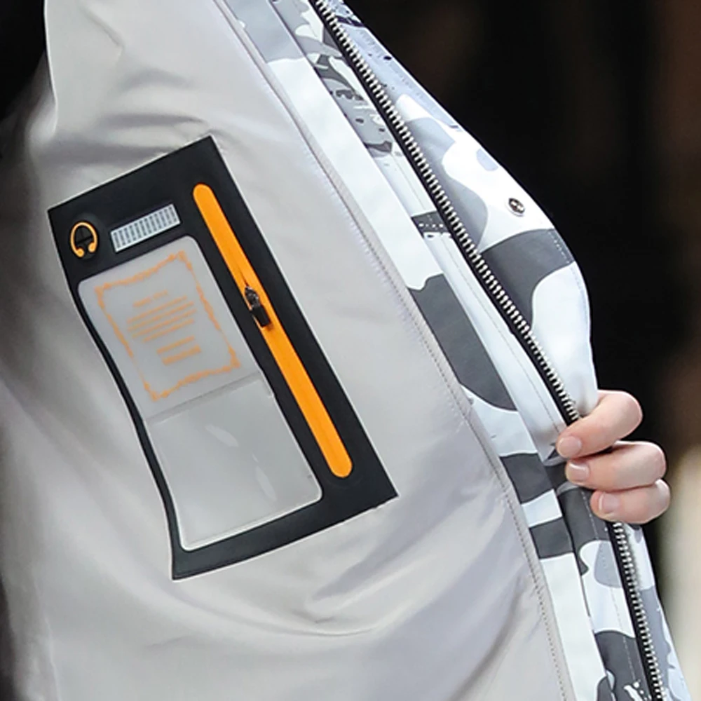 SANI 2019 камуфляжные меховые парки подкладка из кроличьего меха натуральная черно