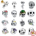 Новинка 925, подвеска-бусина в виде тыквы, совы, подходит для оригинального браслета Pandora, украшения для рукоделия