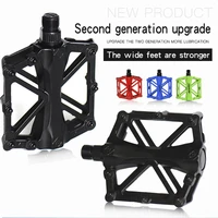 flat pedals mtb bicycle pedals 14mm spindle universal cycling anti slip pedals aluminium alloy road bike pedals bicycle parts