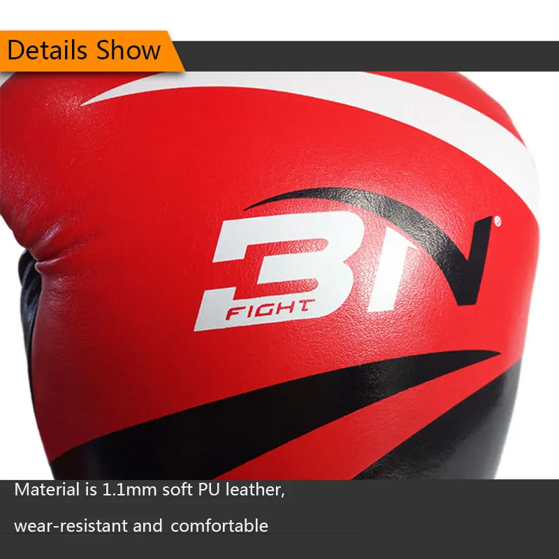 

8 oz 10 oz 12 oz Muay Thai Boxing Gloves MMA Sanda Martial Arts PU Leather Glove For Male Female Muaythai Fight Sandbag Mitts