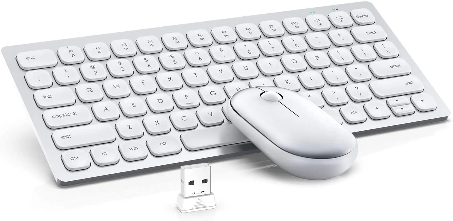 

Клавиатура и мышь беспроводные компактные, 2,4 ГГц, USB