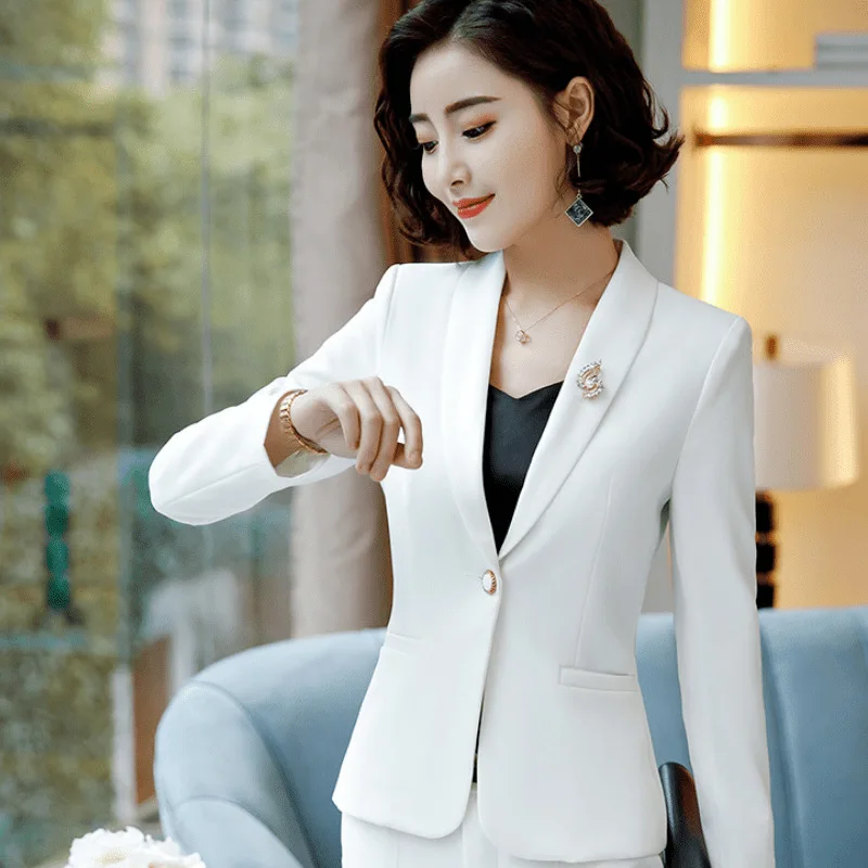 Женский костюм Осень зима 2019 Новый профессиональный с длинными рукавами тонкие