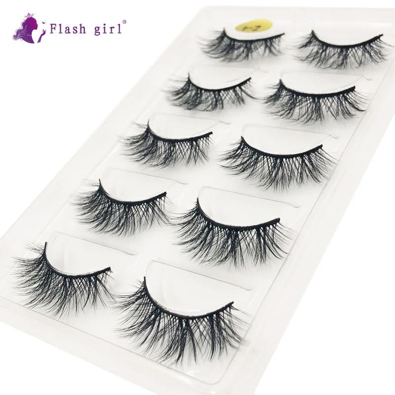 Флэш-девушка Z-4 Series собственный частный ярлык 100% ручной работы 5 пар 5D тонкие и