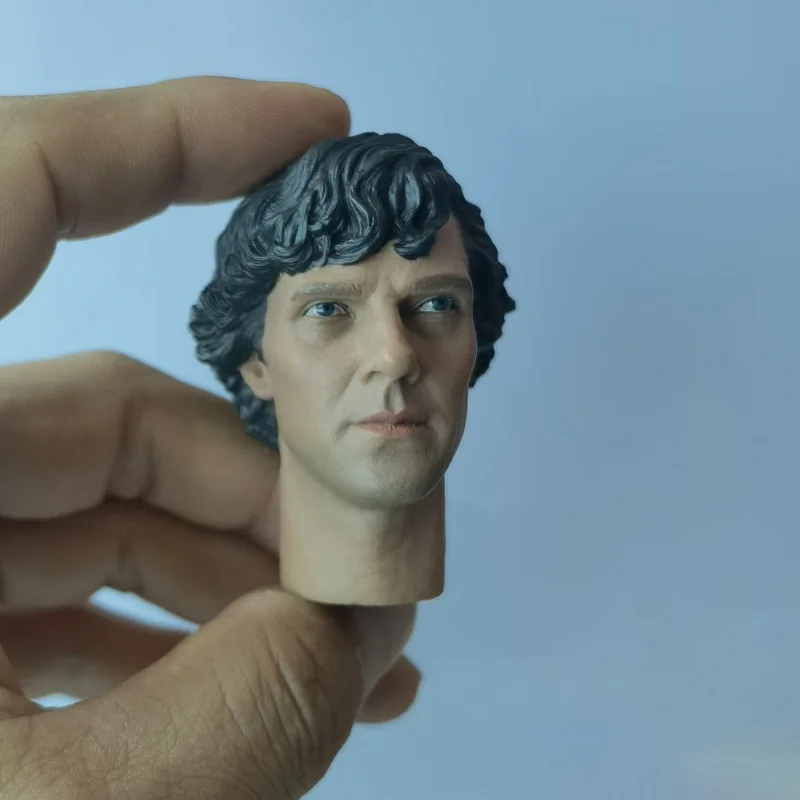 

1/6 Scale Benedict Head Sculpt Sherlock Holmes Male Soldier Head Model for 12in Action Figure Toy