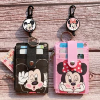 disney hanging neck campus card holder bus card holder coin purse student access card multi card position id card meal card