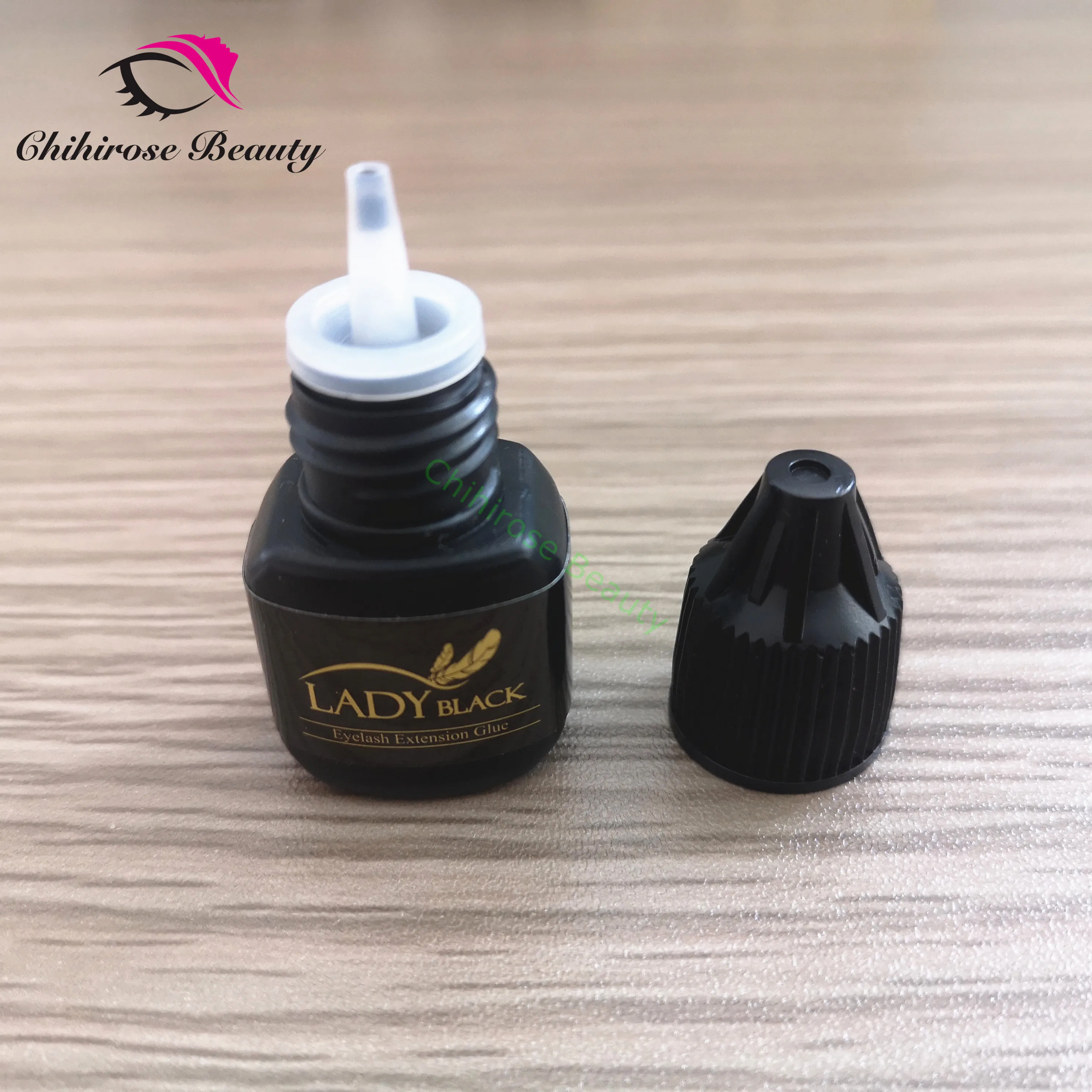 Клей для наращивания ресниц black Lady 5 бутылок оригинал низкое раздражение быстрая