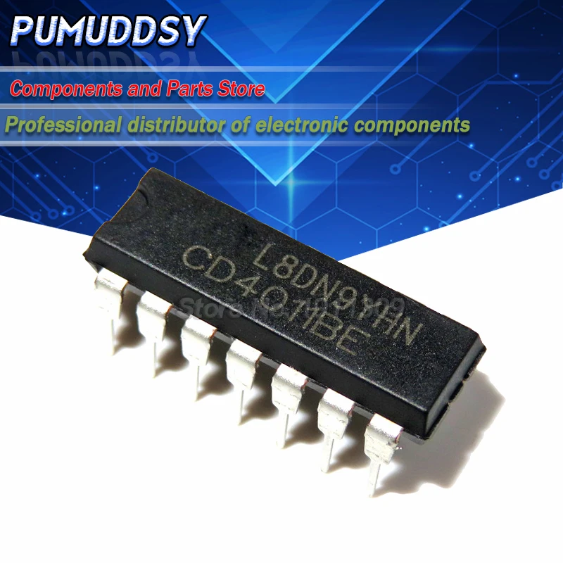 10 шт. CD4011BE CD4011 DIP 14 4011 QUAD 2 вход NAND ВОРОТА IC|Интегральные схемы| |