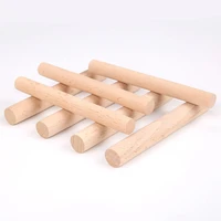 5 size round shaped wood sticks rods diy handmade building model materials supplies woven tapestry accessories educational toys