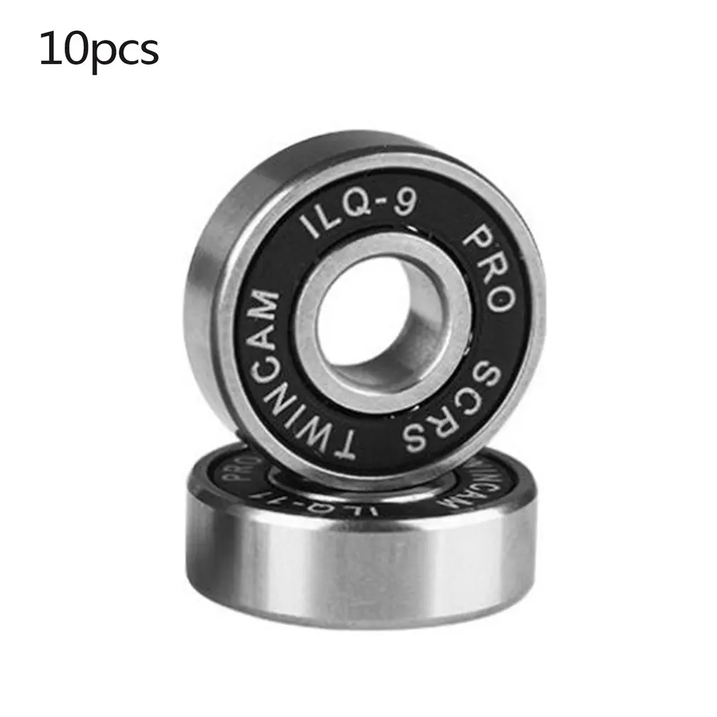 

10 Pcs ILQ-9 608 Wheel Skateboard Bearing Longboard High Speed Bearing Roller Skate Bearings For Scooters Longboards