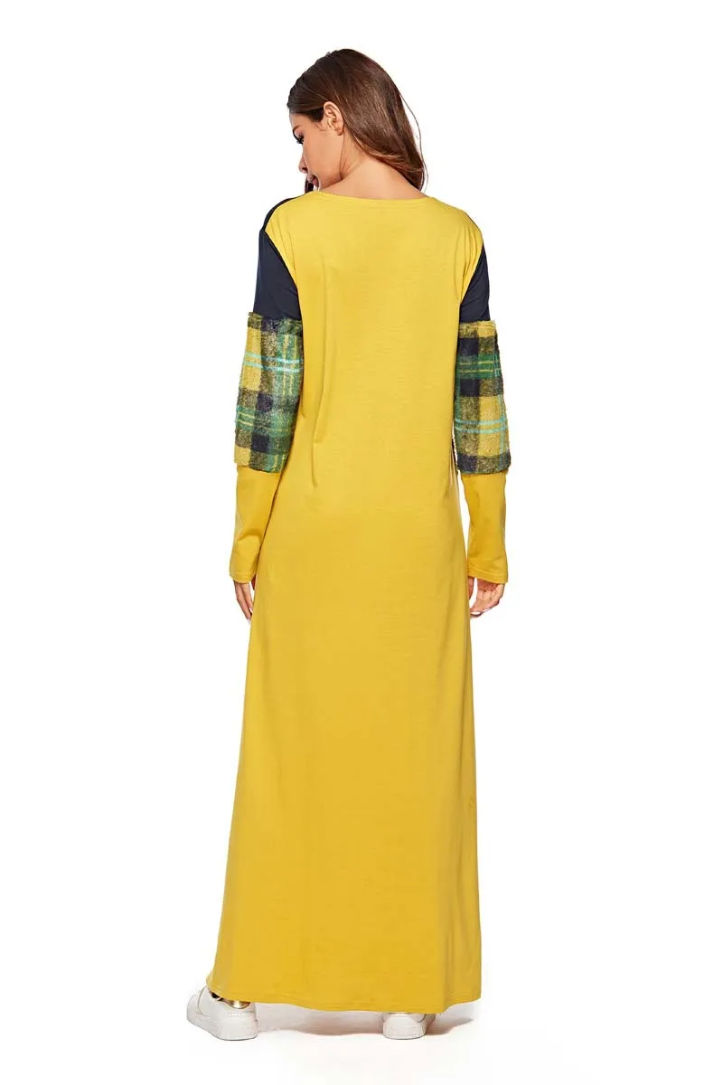 Мусульманское платье-абайя для женщин Дубайский арабский марокканский кафтан