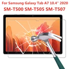 С уровнем твердости 9H Защитная пленка для экрана из закаленного стекла Защитная пленка для Samsung Galaxy Tab A7 10,4 дюймов 2020 SM-T500 T505 T507 и устойчивая к царапинам прозрачная защитная пленка для экрана