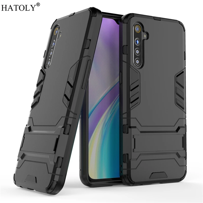 Чехол для OPPO Realme XT силиконовый армированный корпус робота Жесткий из ТПУ задней