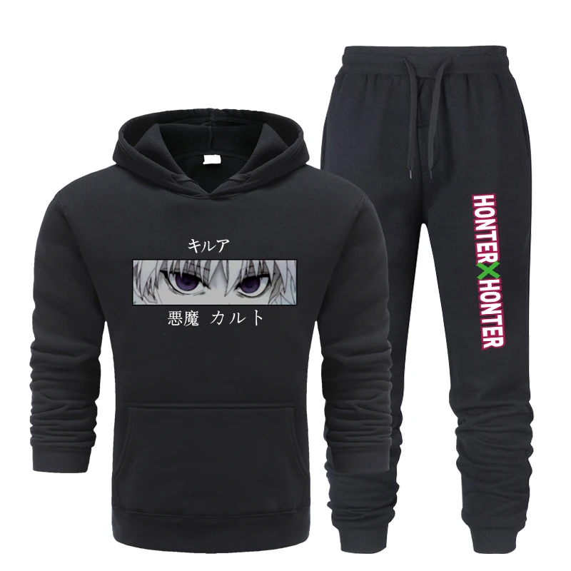 

New Men Hoodies Suit Hunter Tracksuit Sweatshirt Suit Fleece Hoodie+Sweat pants Jogging Homme Pullover 3XL Sporting Suit Male