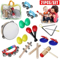 24pcs toddler musical instruments set percussion instrument toys toddler musical toy set rhythm band set birthday gift for kids