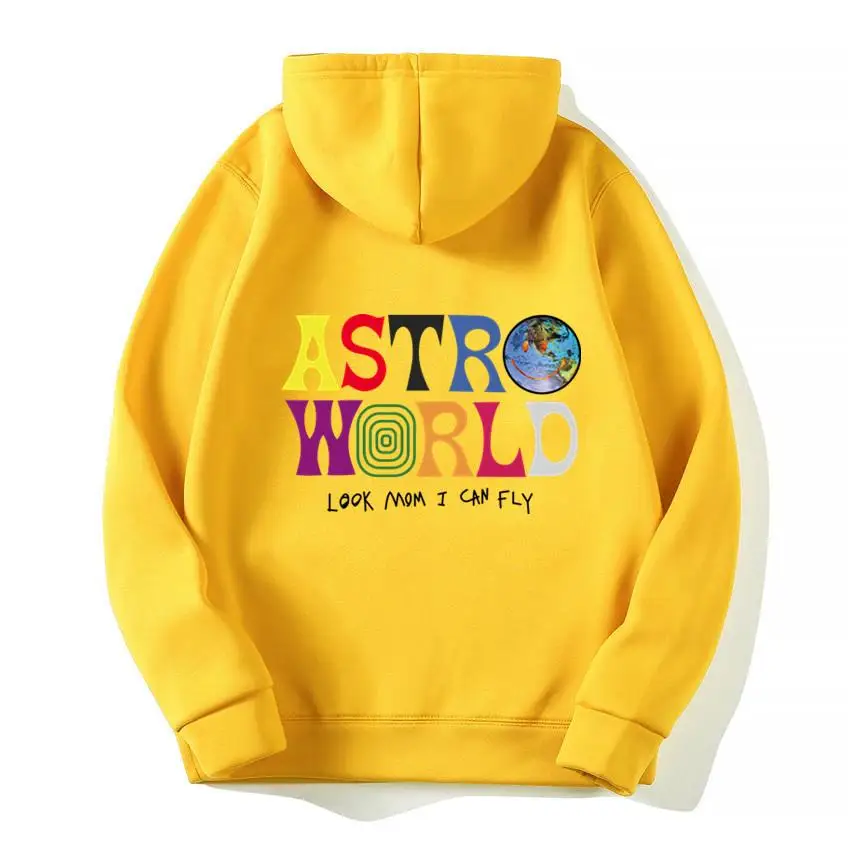 TRAVIS SCOTT ASTROWORLD WISH YOU WERE HERE HOODIES fashion letter HOODIE streetwear Man woman Pullover Sweatshirt | Мужская одежда