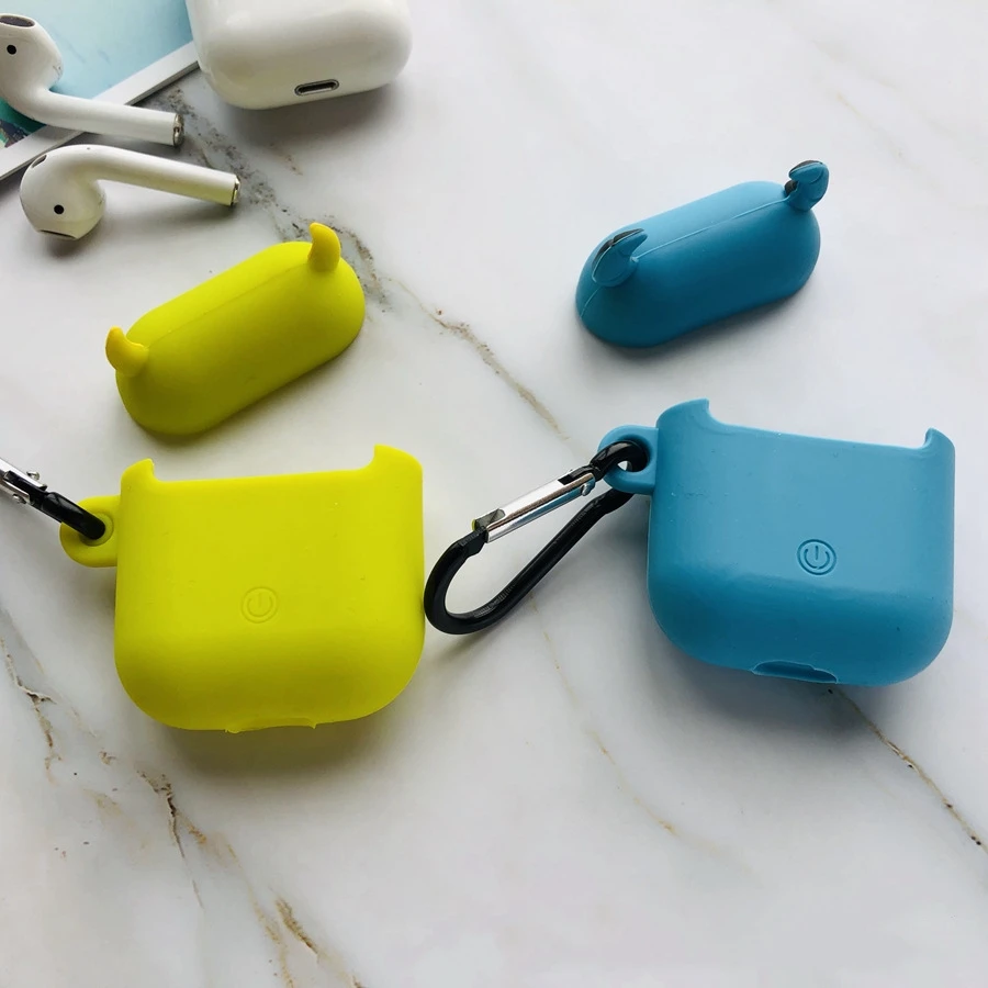 Подарочный мультяшный чехол airpod для apple airpods 1 и 2, мягкий разноцветный чехол для Airpods, силиконовый чехол, bluetooth наушники