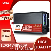 dc 12v24v48v60v to 110v 240v universal inverter lcd screen inverter 2500w3000w4000w5000w pure sine waveform power converter