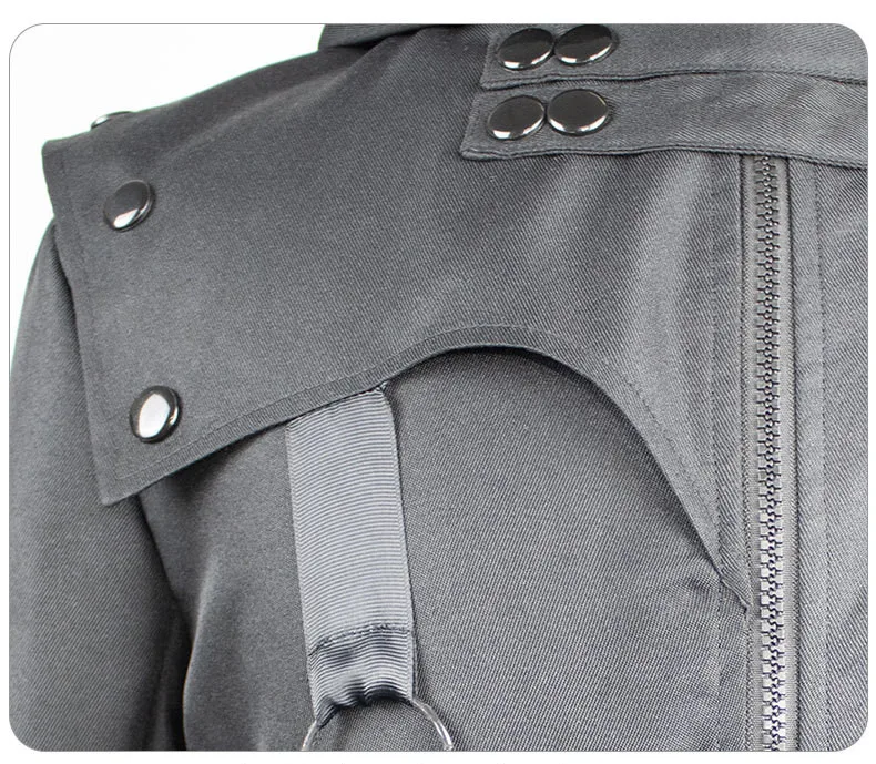 Винтажные куртки для костюмированной вечеринки в стиле панк готический пояс