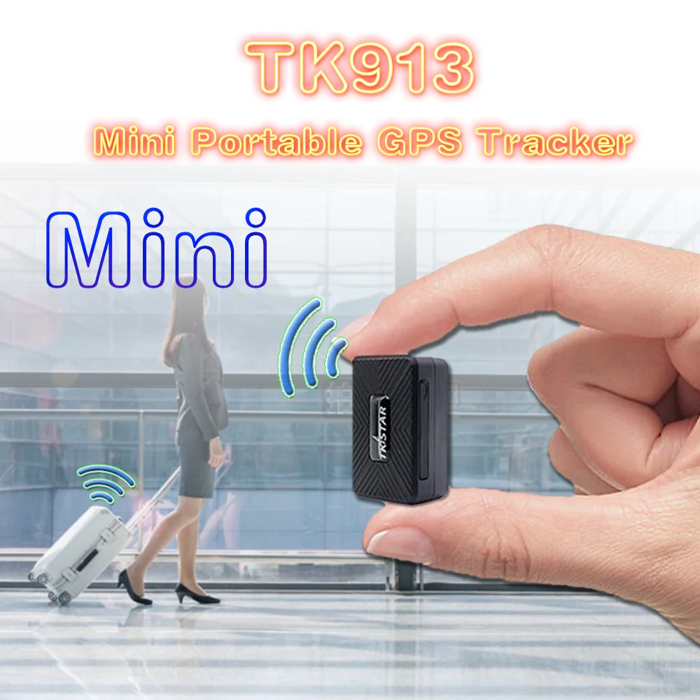 TK913 Мини Портативный gps трекер с 1500 мАч мощный магнит устройство слежения за