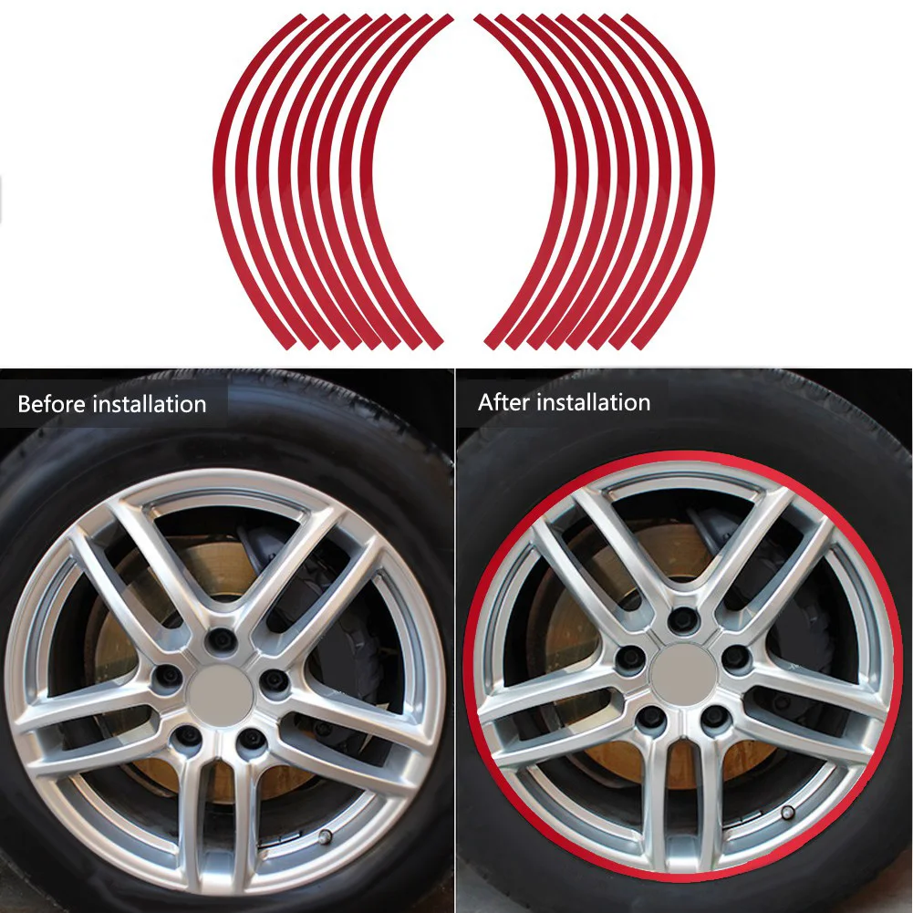 Новая наклейка на колесо Светоотражающая для автомобиля клейкая лента