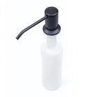 Черный дозатор мыла с зернистой поверхностью, Диспенсер черного и золотого цвета, бутылка для моющего средства