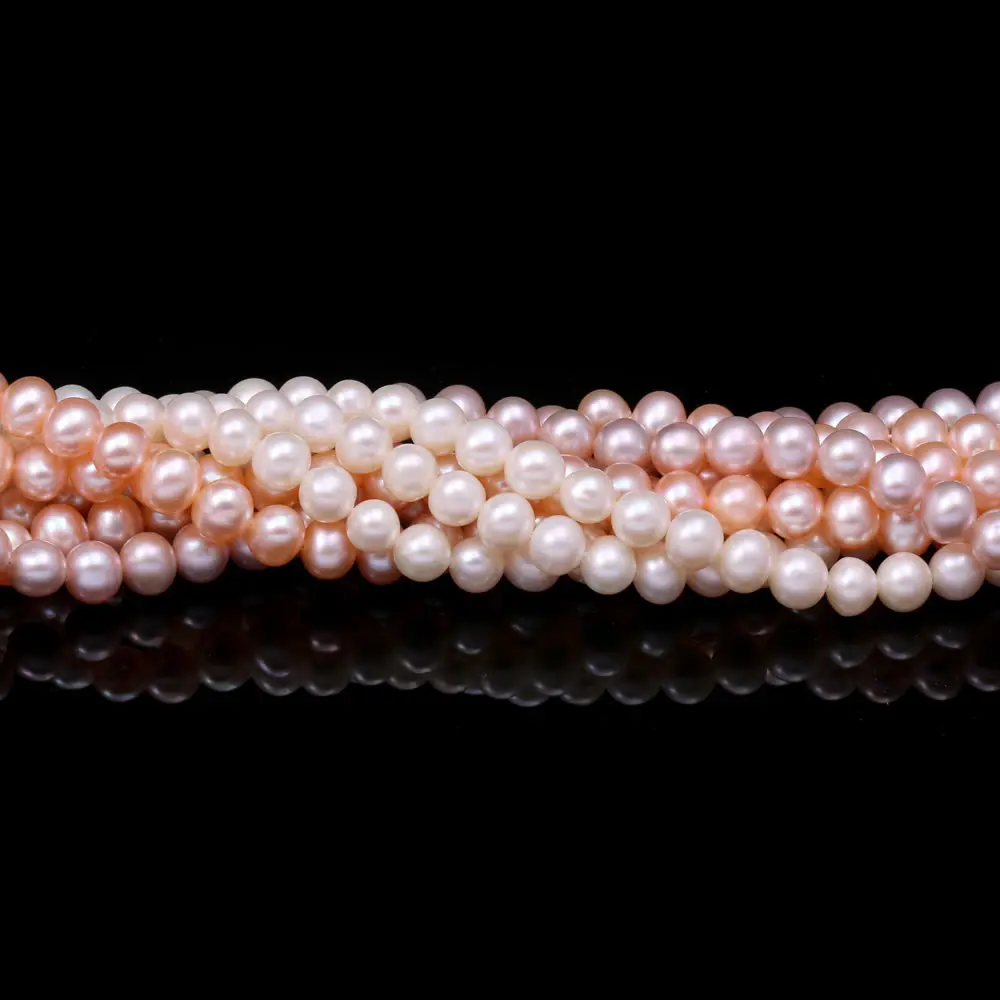 Fashion Natural Freshwater Pearls Bead Round Shape Pearl Loose Spacer Beads For Jewelry Making DIY Bracelet Neckalce Accessories