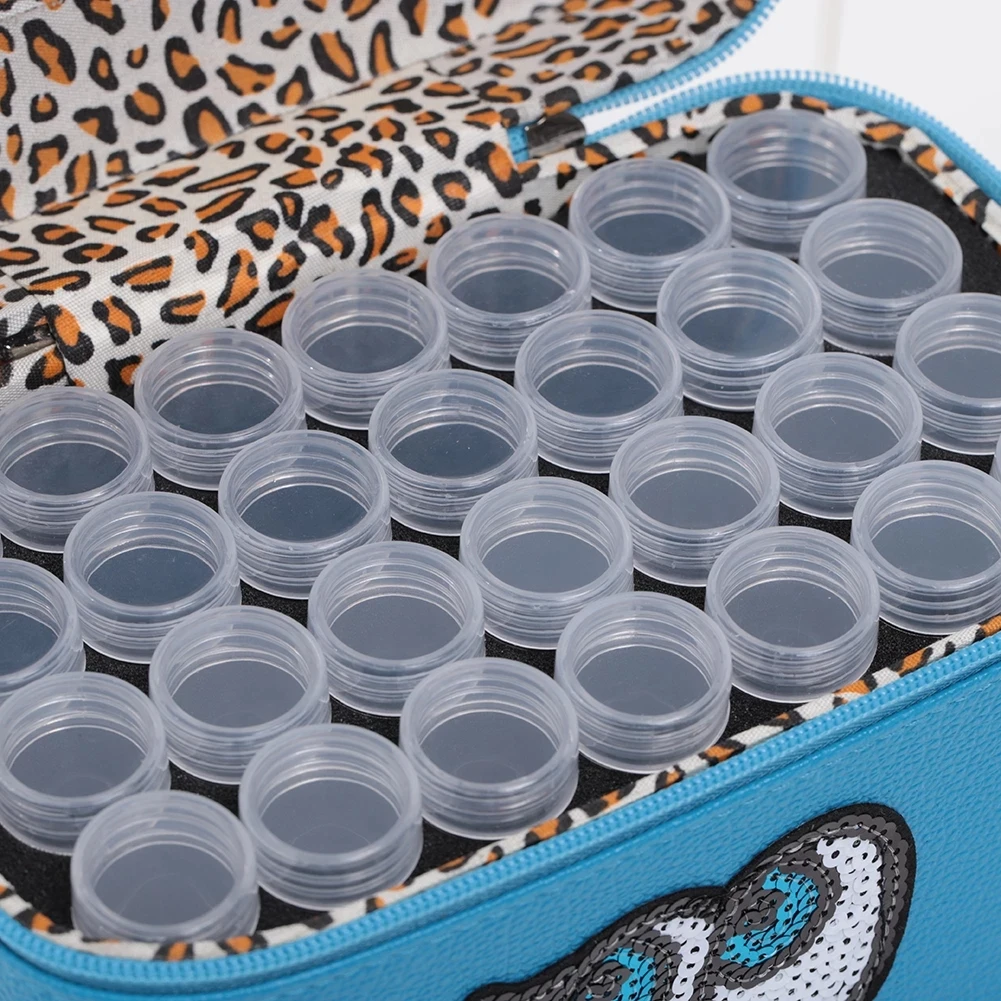 

84 Grids Bottles Large Capacity Diamond Painting Box Rhinestones Container Embroidery Tools for Painting Decoration