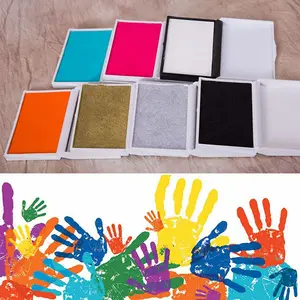 Младенцы Дети отпечаток ноги создатель Pad младенческой новорожденный нетоксичный ясный тач чернил Pad Детские сувениры подарки на память