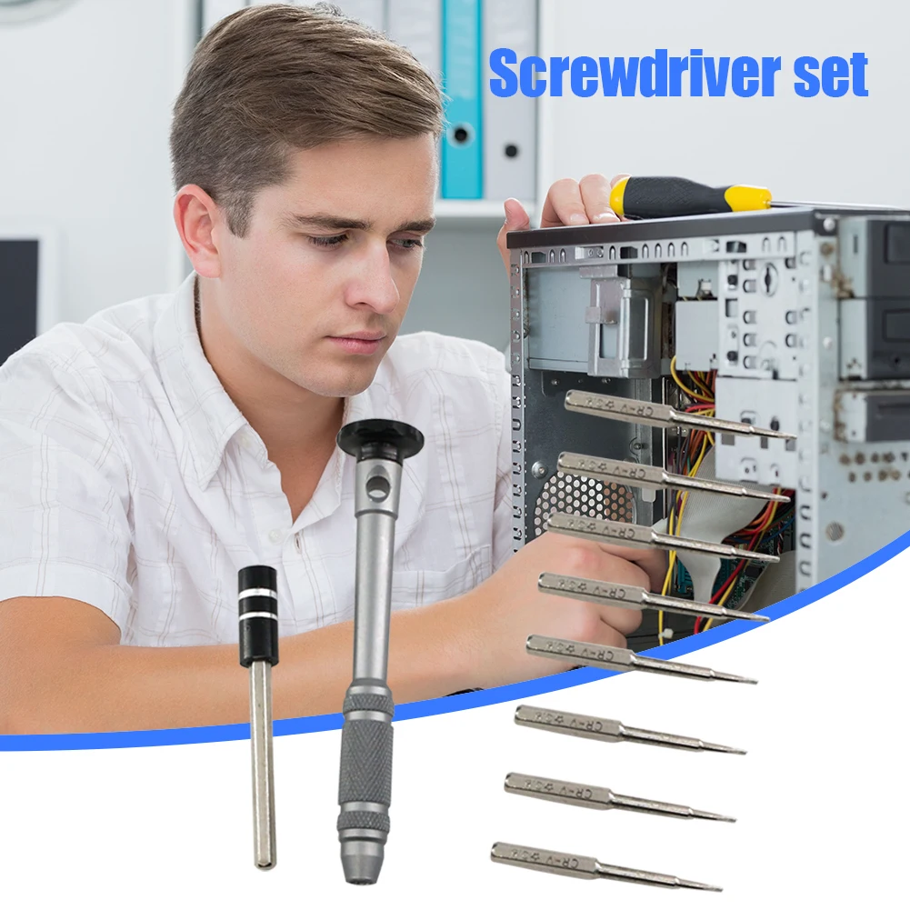 

Набор насадок для прецизионной отвертки, Многофункциональный ручной инструмент из хромованадиевой стали для ремонта электроники