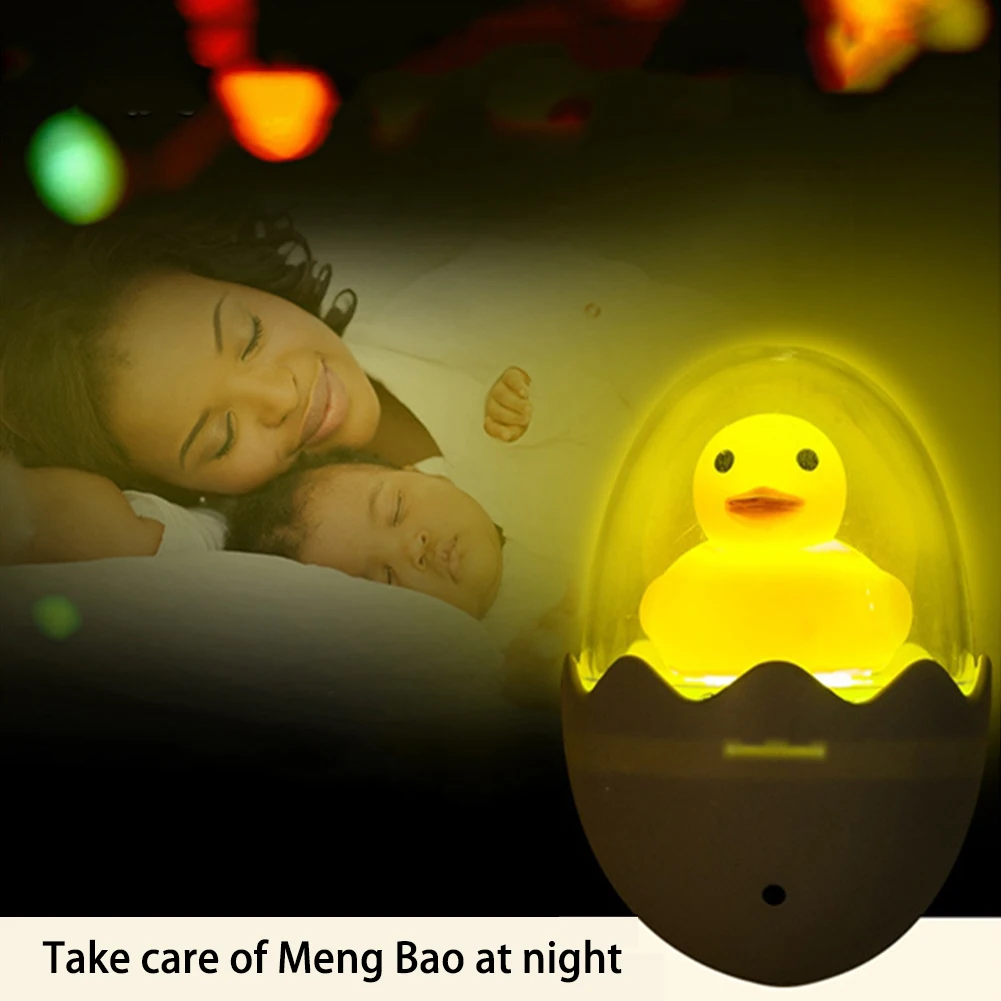 

Kids Room EU Plug Portable Multiuse Induction Lamp LED Night Light Bedroom Yellow Duck Gift Home Decor Mini Hotel Cute Wall