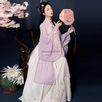 2022 chinese traditional women ancient hanfu dress cosplay lady elegant stage costume oriental dance wear performance costume