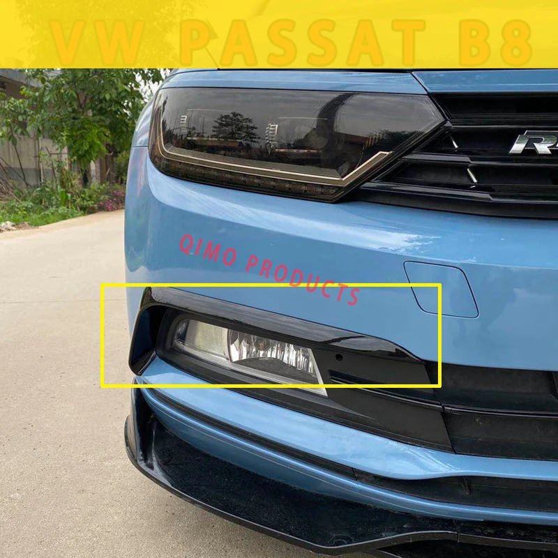 Для vw Passat B8 вариант хром 2016 2017 2018 2019 ABS черный снаружи головной светильник бровей
