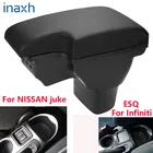 Подлокотник для NISSAN juke, для Infiniti ESQ, автомобильный подлокотник 2010-2019, аксессуары, коробка для хранения интерьера модифицированные детали, USB