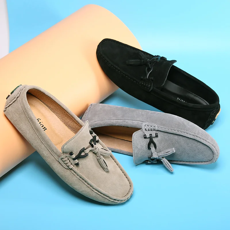 Мужские кожаные туфли роскошная повседневная обувь мужские лоферы Мокасины