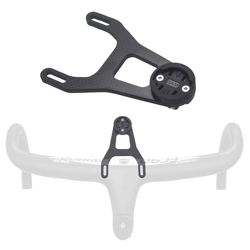 bicycle computer carbon fiber mount extender holder gps stopwatch holder for garmin igpsport mount support gopro 5d handlebar free global shipping