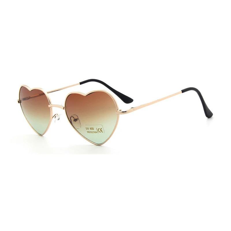

Cute Heart Women's Sunglasses Gradient Romantic Gradient Heart Decoration Sun Glasses For Cosplay Show