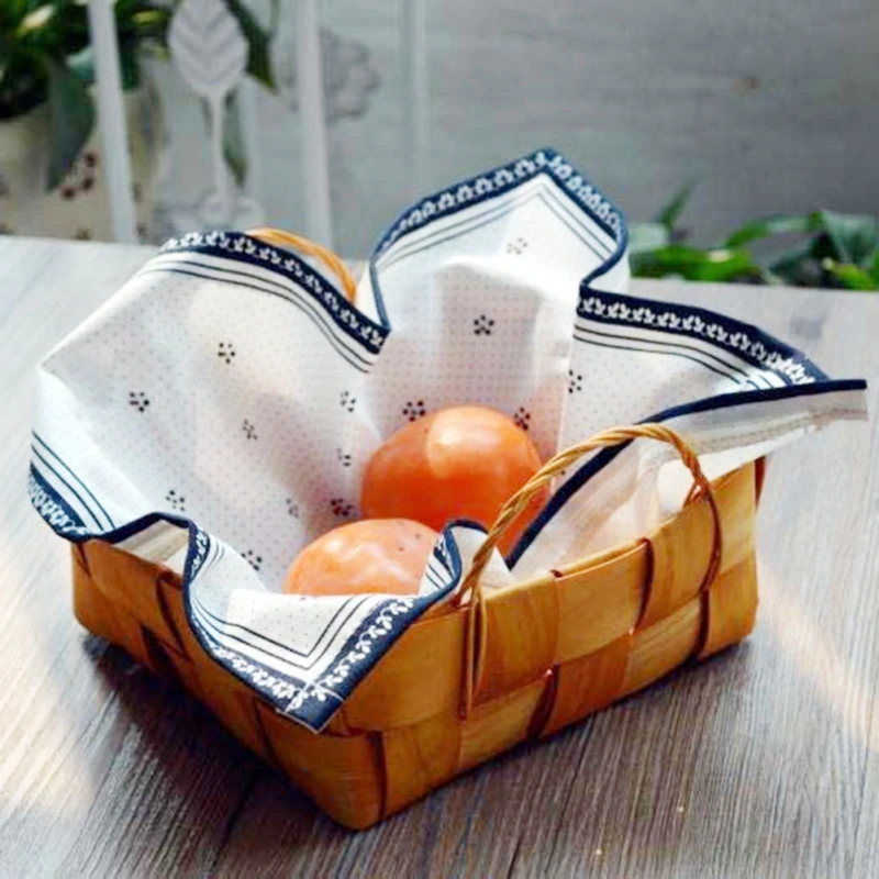 Прочный хлопковый коврик для салфеток 1 шт. 34x32 см полотенце столовых столов